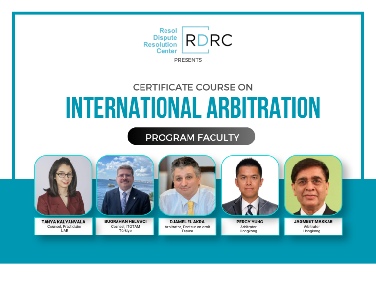 Certificate Course on International Arbitration